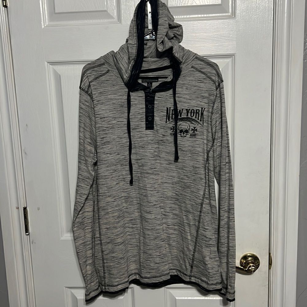 🔥STEVE’S JEANS / NYC “Ride or Die” Lightweight Hoodie - EXCELLENT Condition - L